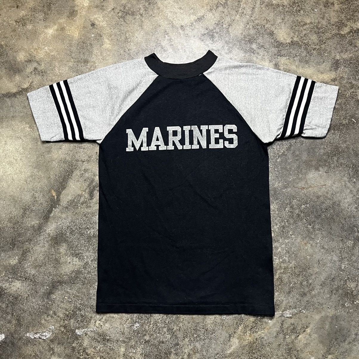 Vintage vintage 70s 80s usmc marines ringer tshirt Size US M / EU 48-50 / 2 - 1 Thumbnail