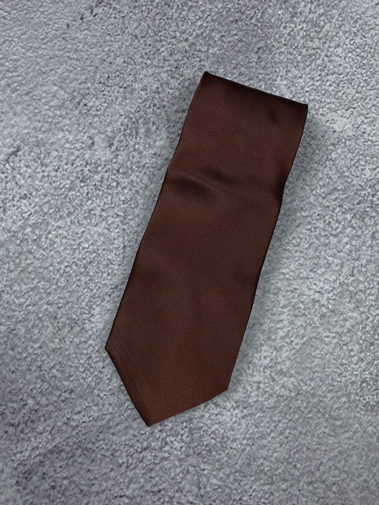 Vintage × Yves Saint Laurent Yves Saint Laurent Vintage YSL Big Logo Silk Tie Size ONE SIZE - 3 Thumbnail