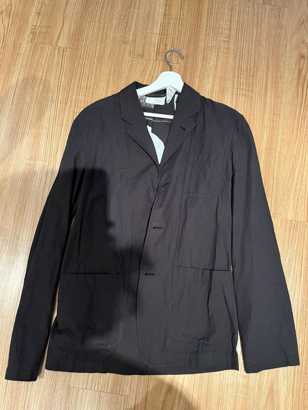 ANN DEMEULEMEESTER ノースリーブフード付きカーディガン XS nofl】ウールニットポケット付きカーディガン（2022AW