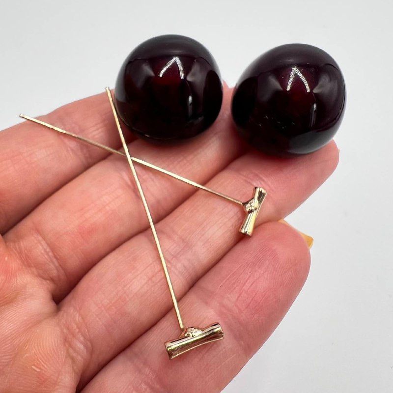 Vintage Vintage Red Cherry Earrings Dangle Fruit Costume Jewelry Size ONE SIZE - 7 Thumbnail