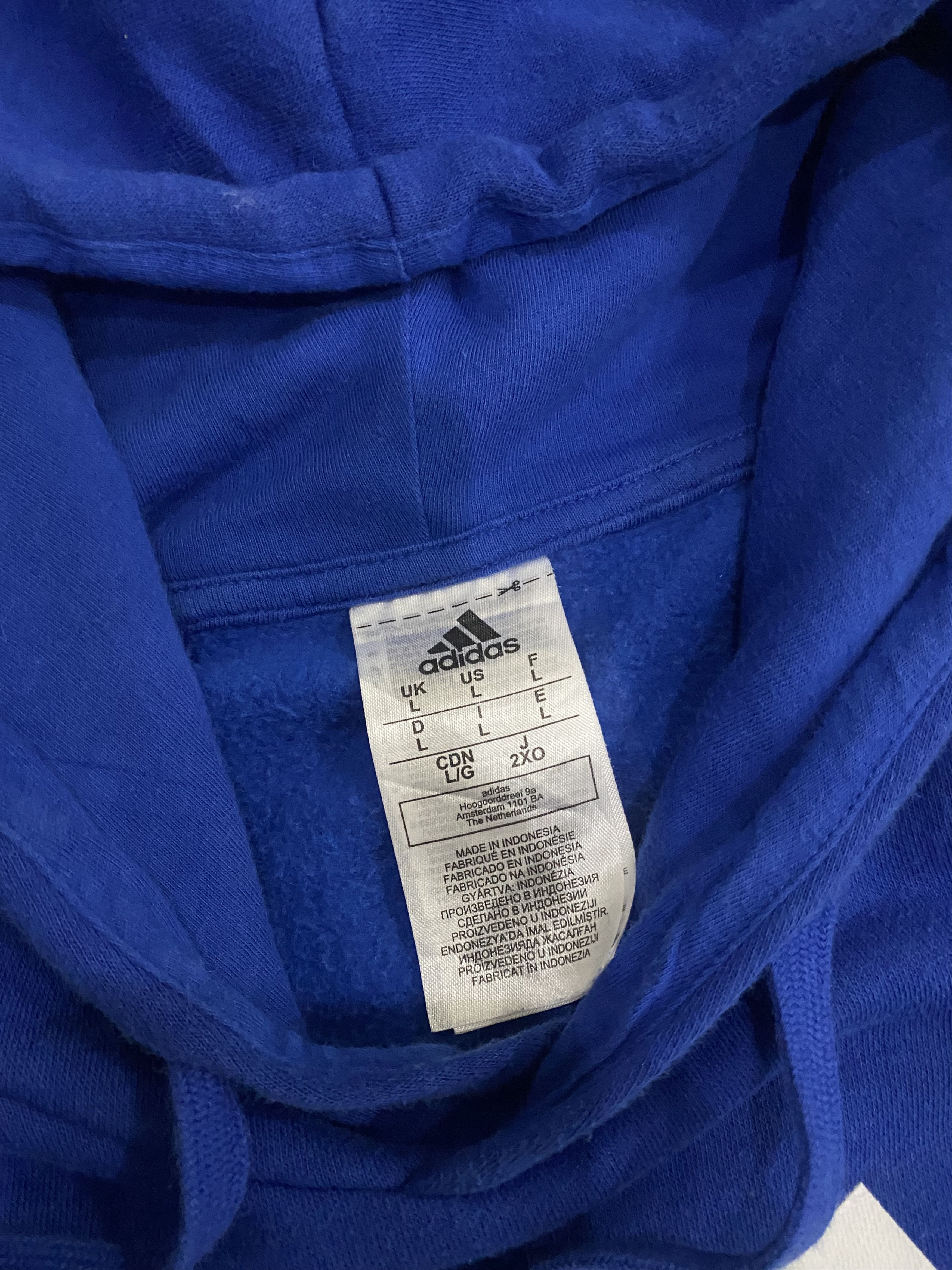 Adidas Vintage Adidas Hoodie Big Logo Size US L / EU 52-54 / 3 - 3 Thumbnail