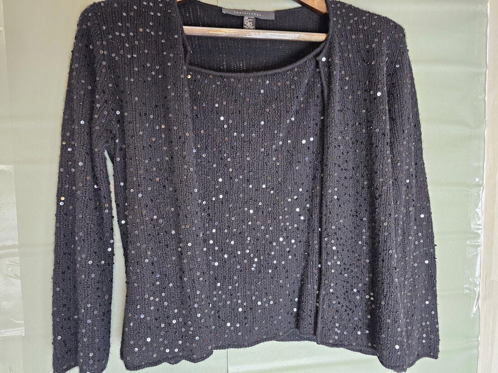 Other Shelli Segal Top & Cardigan Set Black Womens Size M Size M / US 6-8 / IT 42-44 - 8 Thumbnail