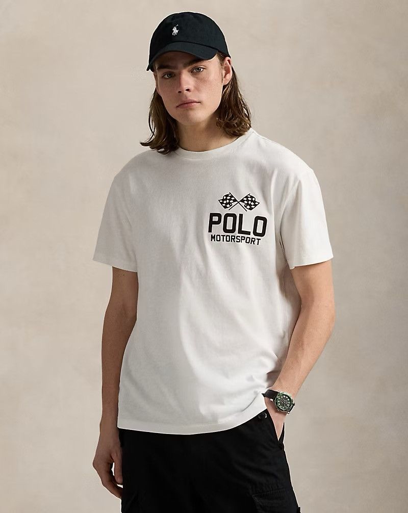 Polo Ralph Lauren Polo Ralph Lauren Classic Fit Slub Jersey Graphic T-Shirt Size US XXL / EU 58 / 5 - 2 Thumbnail