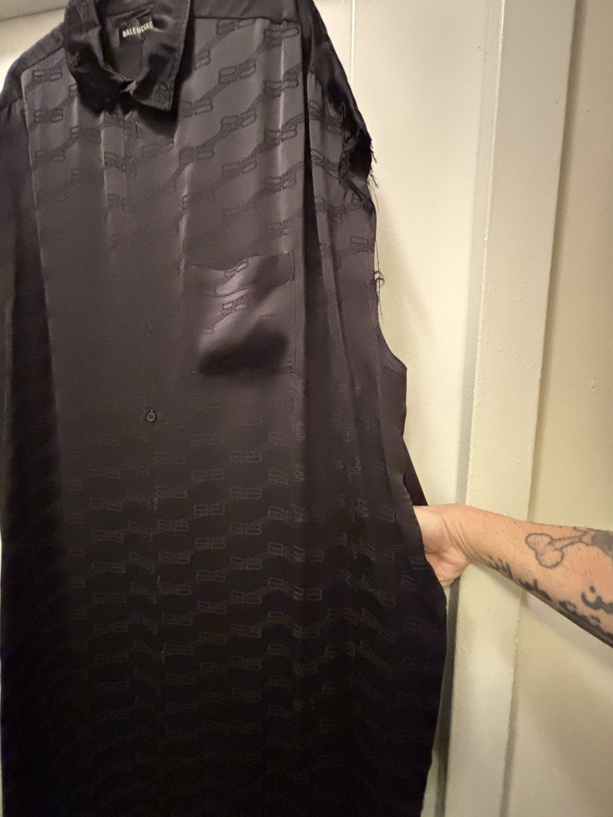 Balenciaga BALENCIAGA SLEEVELESS BUTTON UP DRESS Size M / US 6-8 / IT 42-44 - 15 Thumbnail