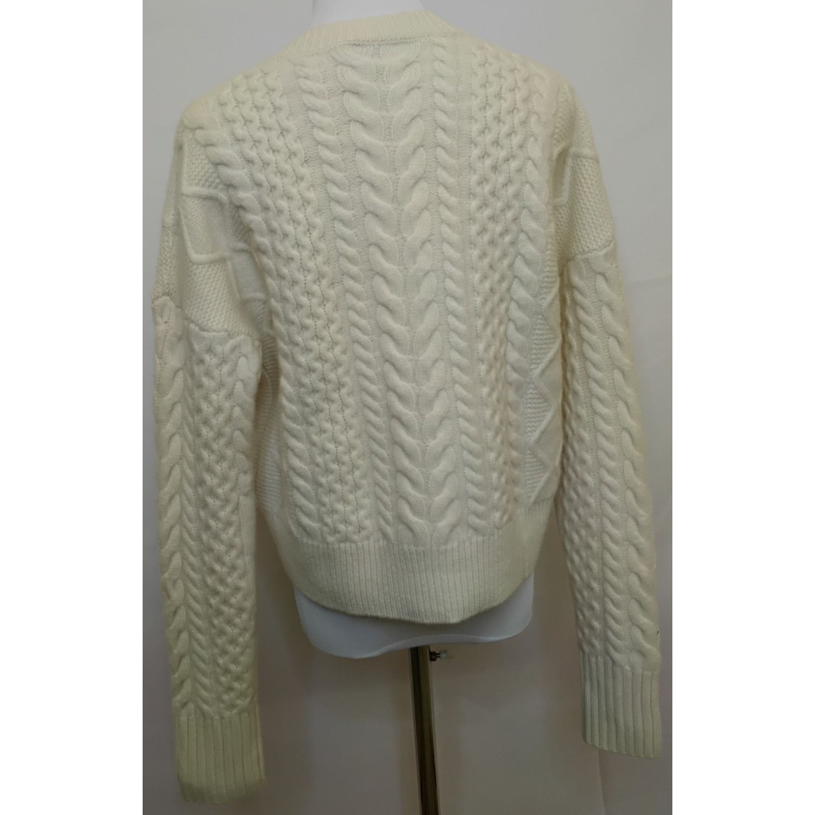 Vineyard Vines Vineyard Vines Merino Sweater Women's M Off White Crop NWT Size M / US 6-8 / IT 42-44 - 3 Thumbnail