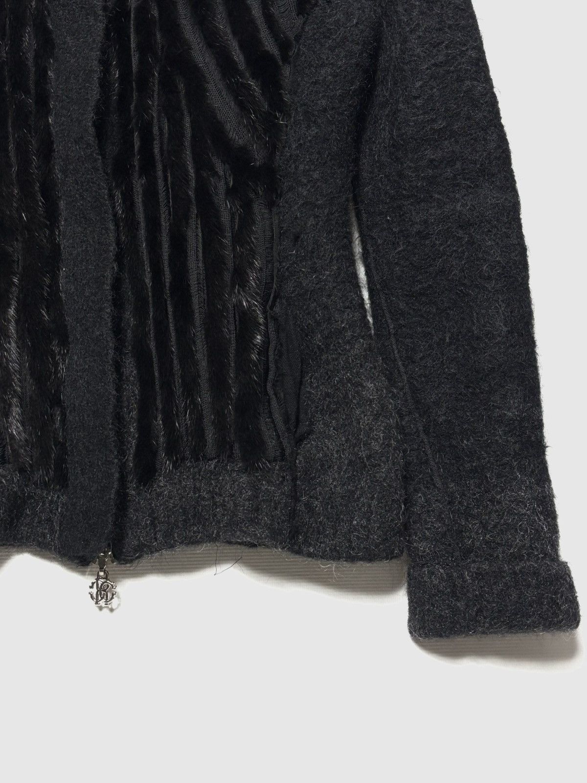 Roberto Cavalli Roberto Cavalli Mink Mohair knit jacket Size S / US 4 / IT 40 - 6 Thumbnail