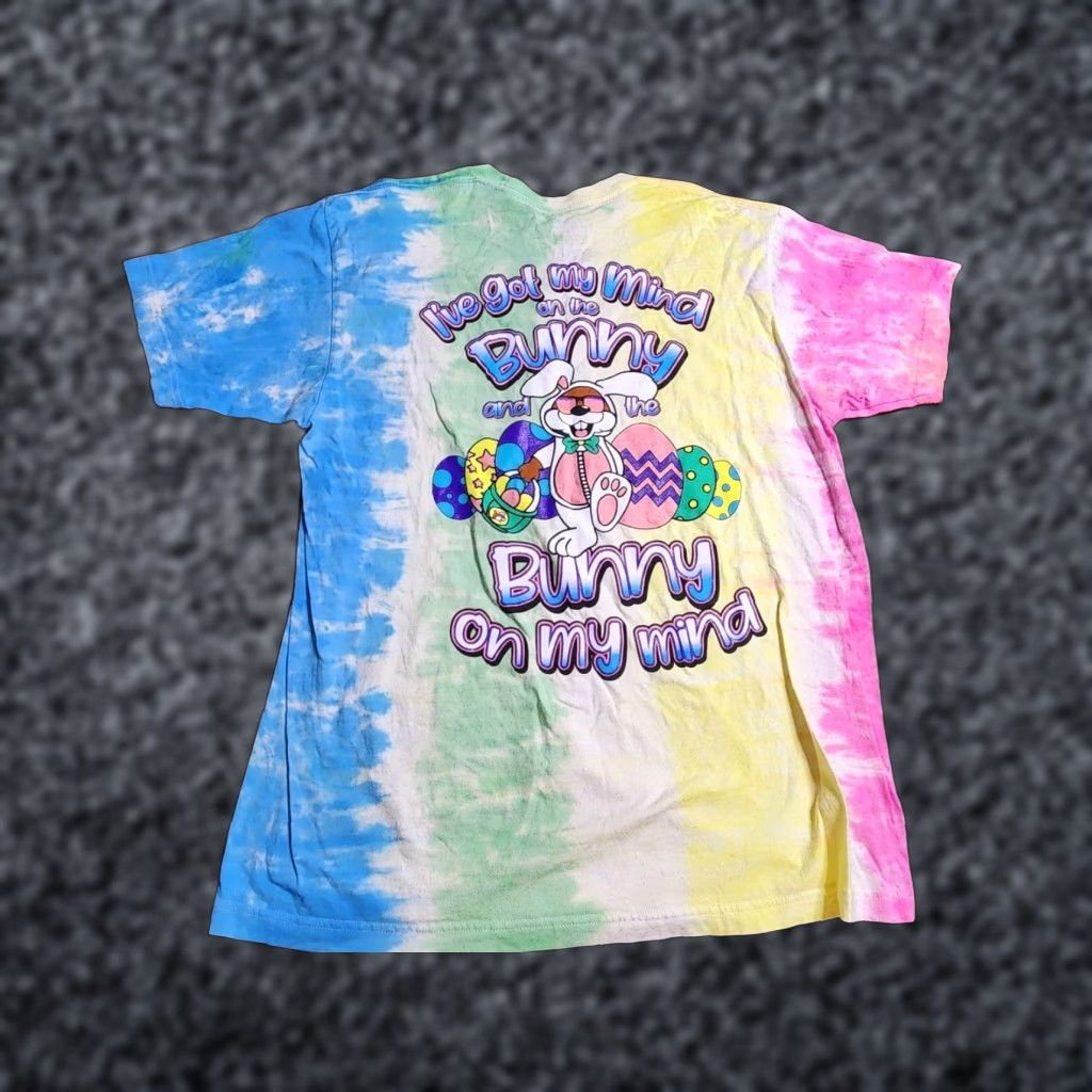 Doublet Buc-ee's Tie Dye T-Shirt XL Unisex Multicolor Bunny Double Sided Short Sleeve Modern Spring Summer Mens Size US XL / EU 56 / 4 - 1 Thumbnail