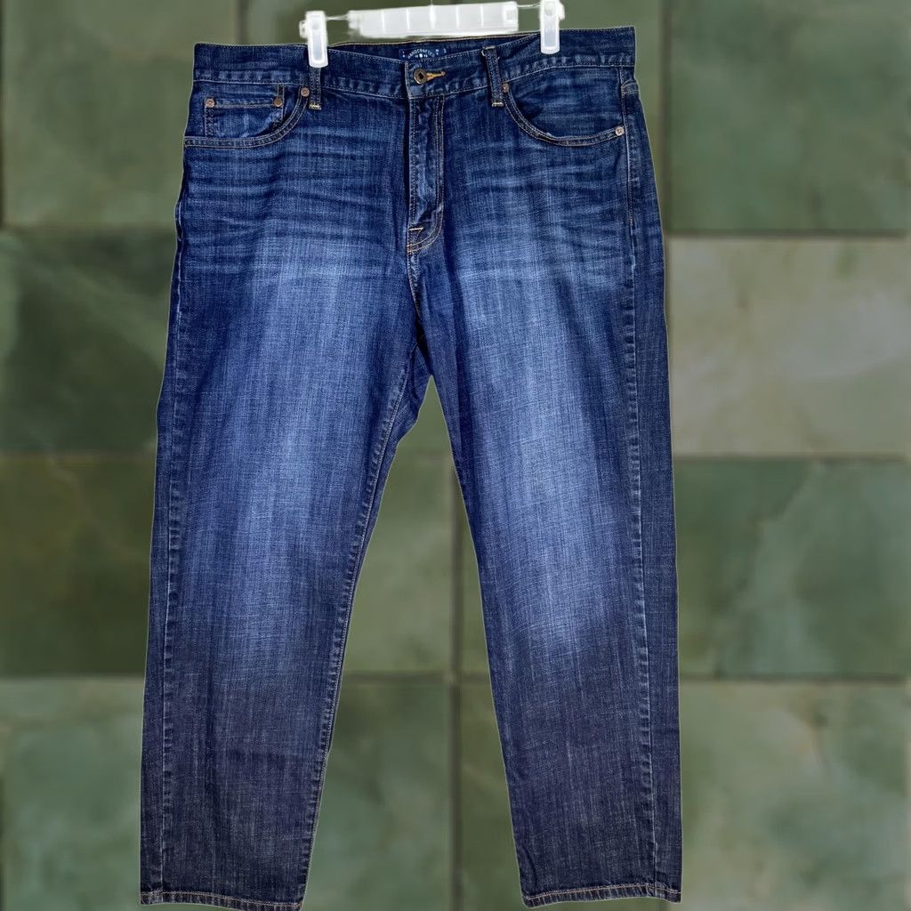 Lucky Brand Lucky Brand Jeans Mens 38x30 Blue 221 Original Straight Whiskered Denim Pants Size US 38 / EU 54 - 1 Thumbnail