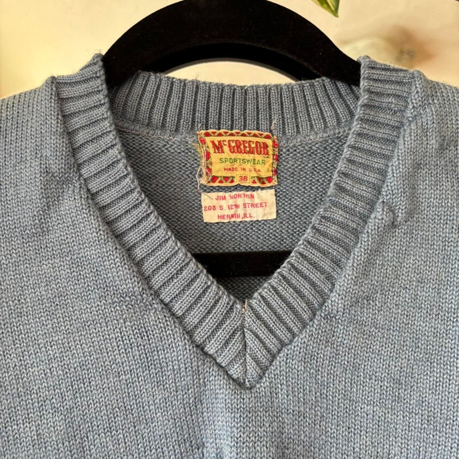 McGregor Vintage McGregor Sportswear Elk Knit V-Neck Sweater 38 70s Size S / US 4 / IT 40 - 5 Thumbnail