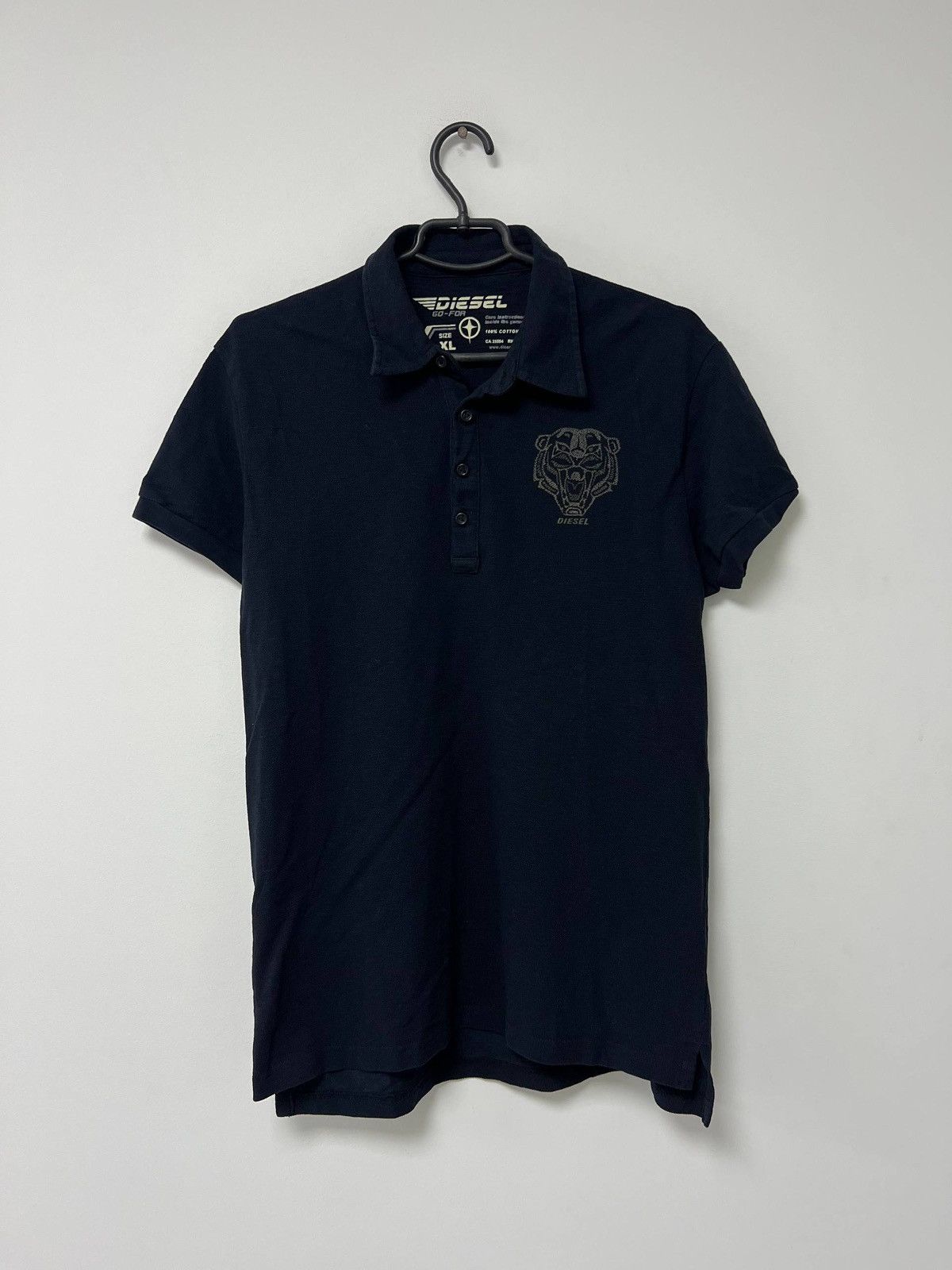 Diesel Vintage Diesel Tiger Polo Shirt Logo Y2K Rare Luxury USA XL Size US XL / EU 56 / 4 - 2 Thumbnail