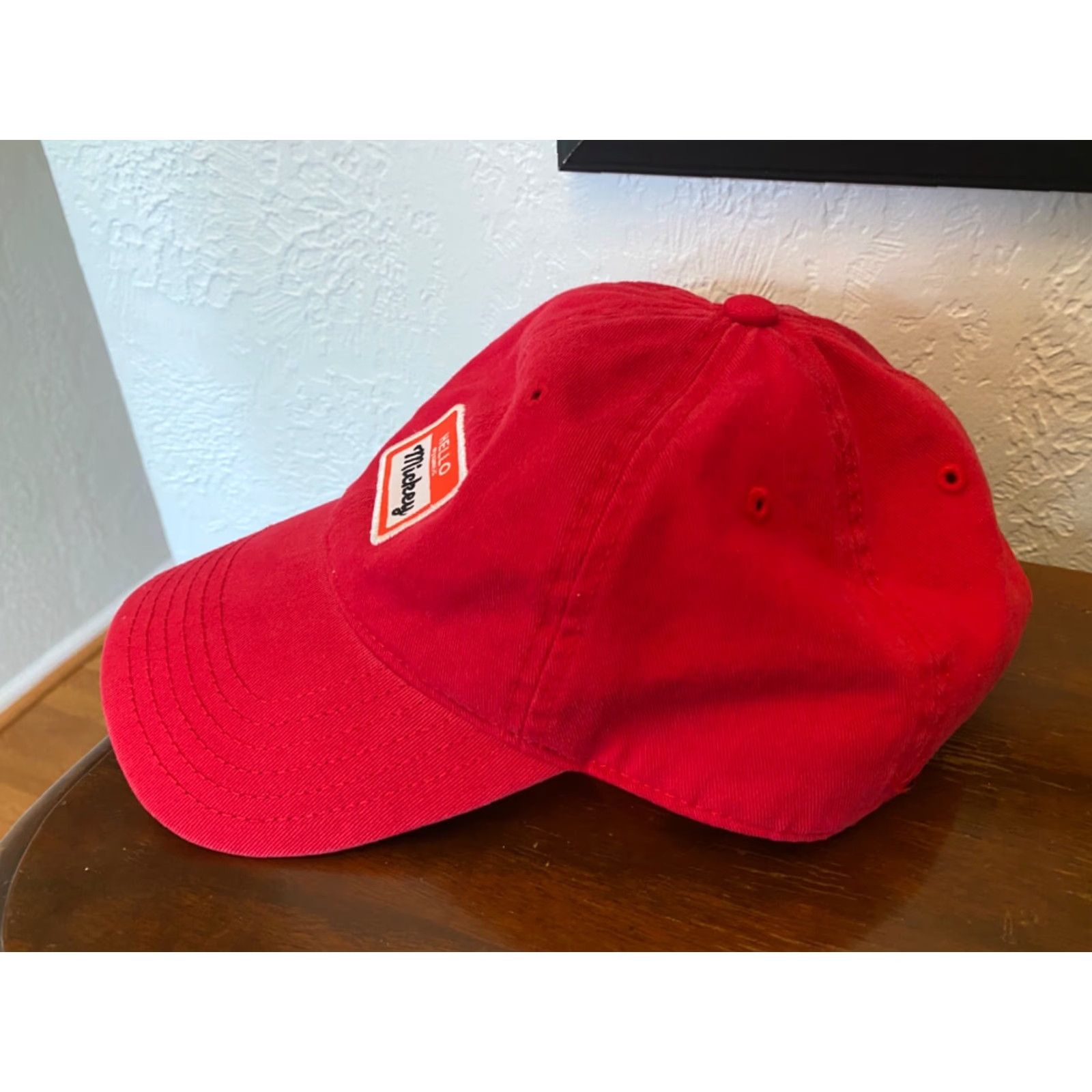 Disney VINTAGE Disney Hello My Name Is Mickey Red Hat Cap Adjustable One Size Womens/Mens Size ONE SIZE - 2 Thumbnail