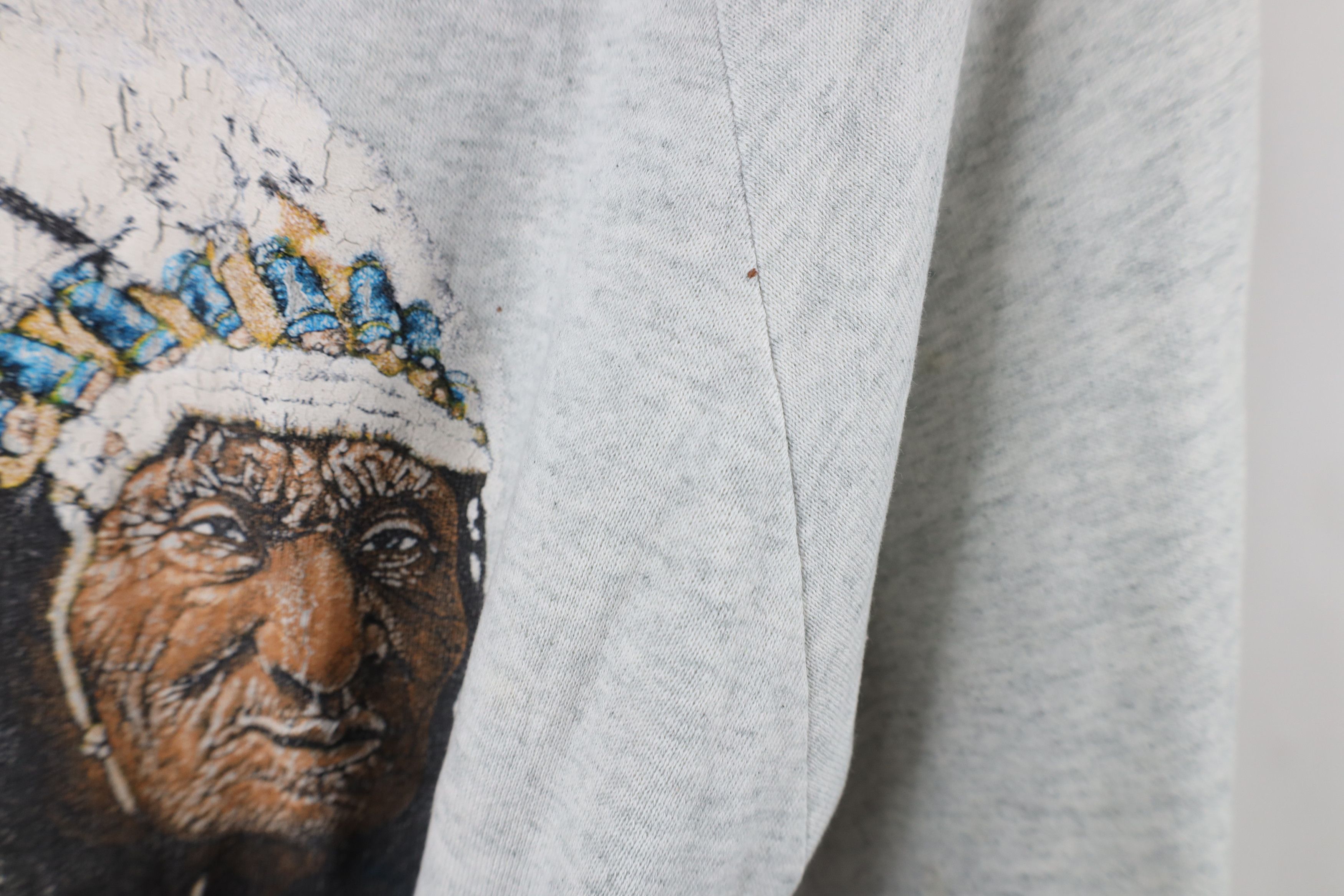 Vintage Vintage 90s Streetwear American Indian Sweatshirt USA Size L / US 10 / IT 46 - 8 Thumbnail