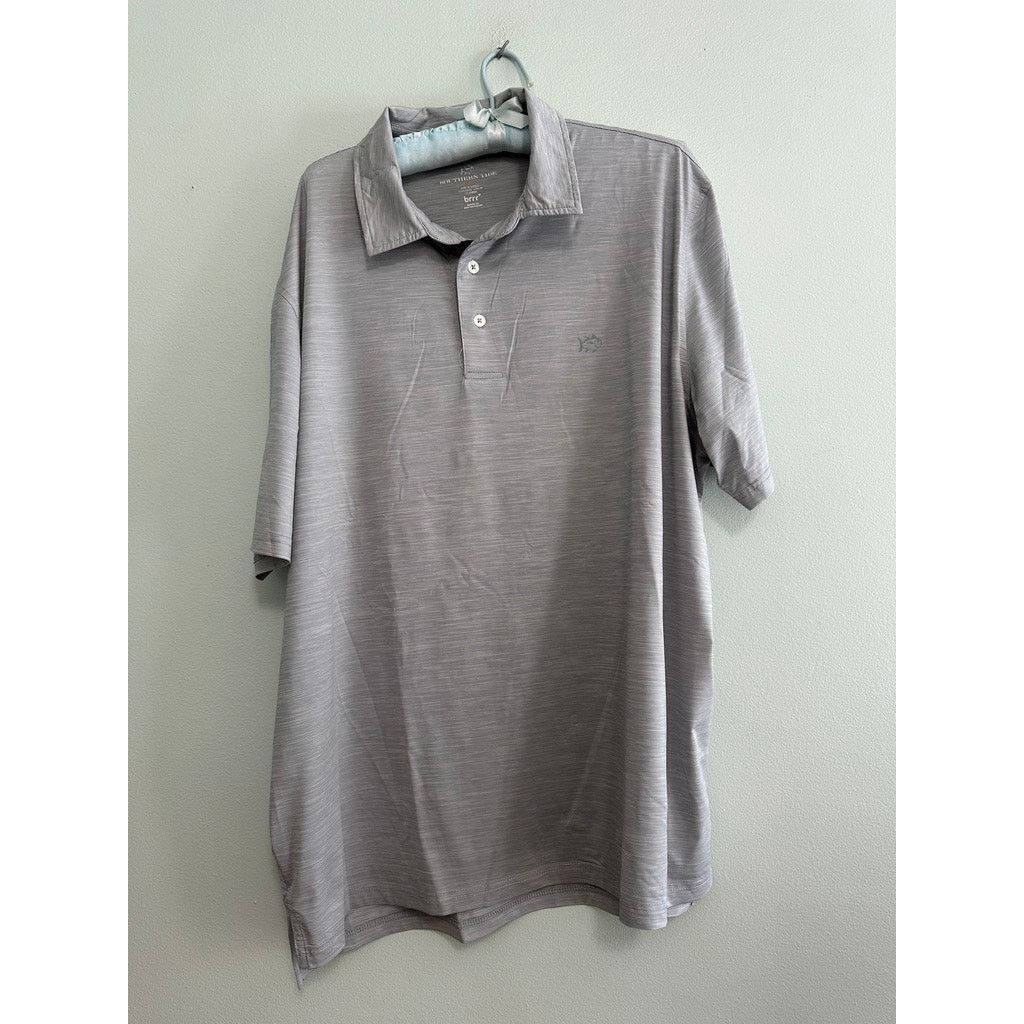 Southern Tide Southern Tide gray striped golf polo size XL Size US XL / EU 56 / 4 - 2 Thumbnail