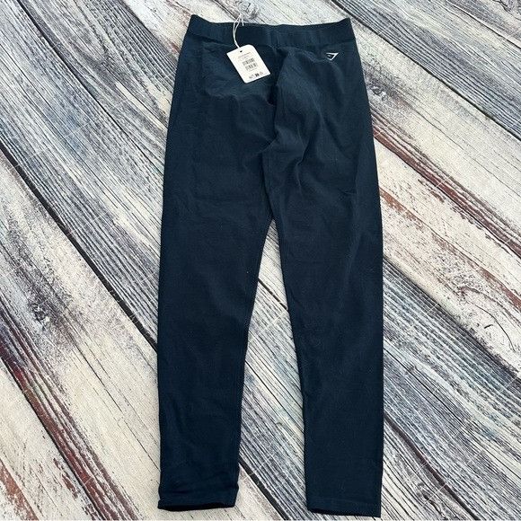 Gymshark NWT Gymshark Navy Blue Cotton Performance Leggings Size 30" / US 8 / IT 44 - 2 Thumbnail