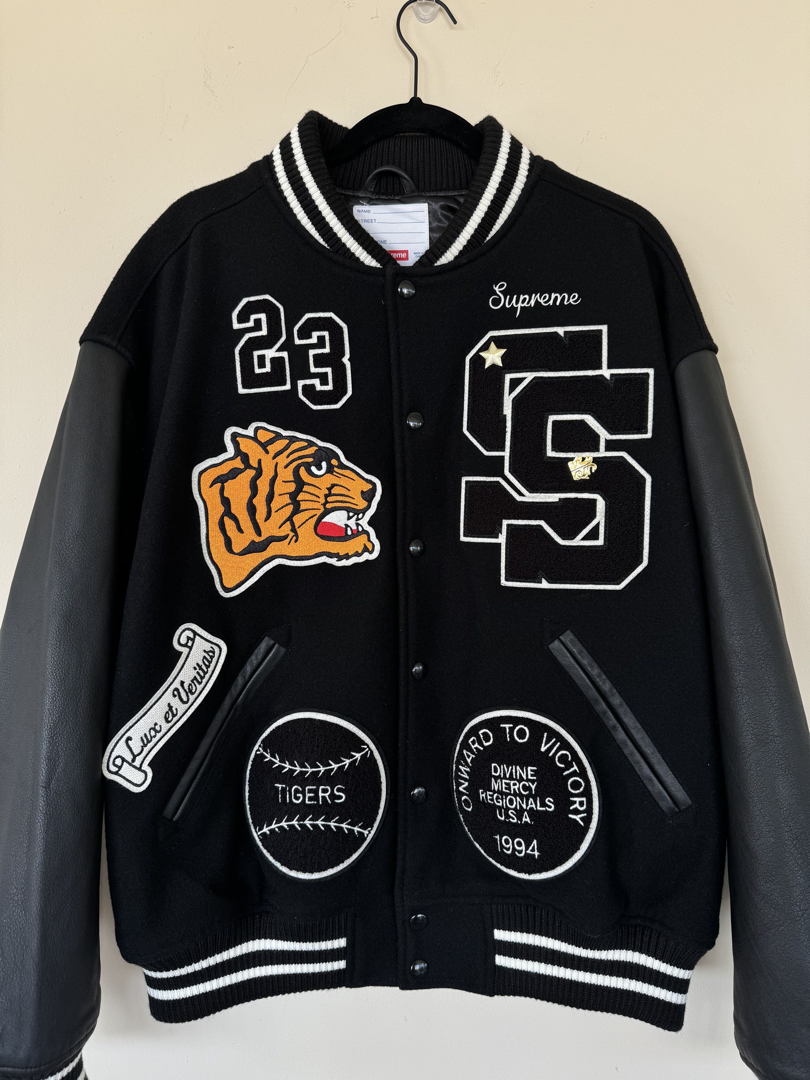 Supreme Supreme 94 Varsity Jacket NWT Size US L / EU 52-54 / 3 - 2 Thumbnail