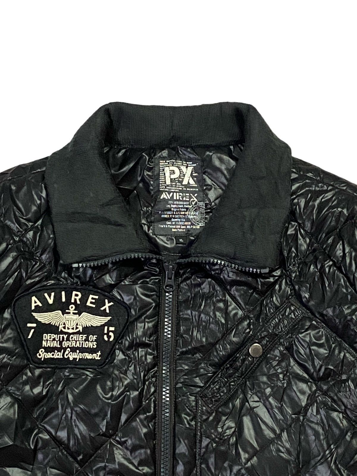 Avirex Avirex USN Big Logo Puffer Jacket Size US XL / EU 56 / 4 - 16 Thumbnail
