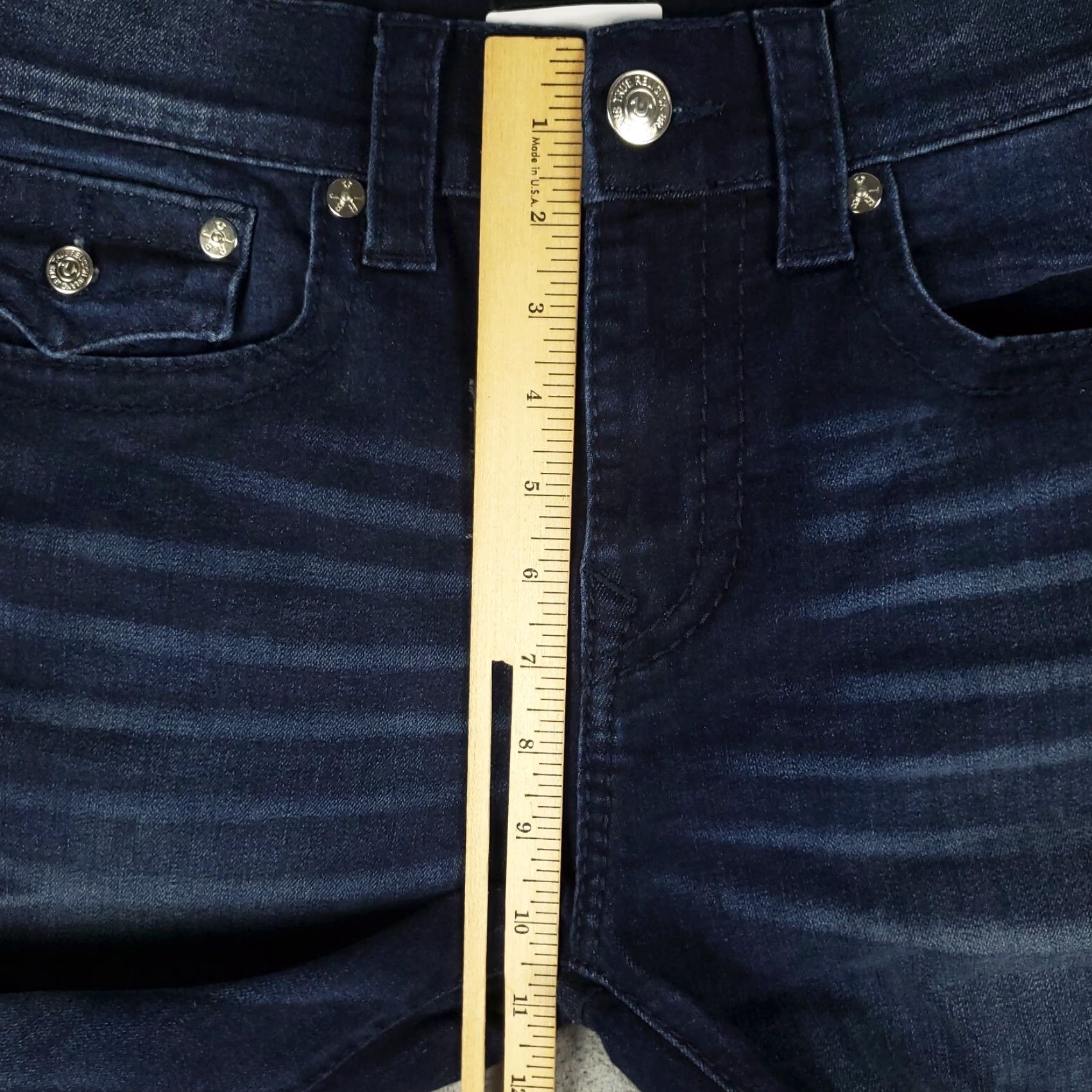 True Religion True Religion Jeans Mens 31x33 Blue Rocco Relaxed Skinny Denim Pants Size US 31 - 4 Thumbnail