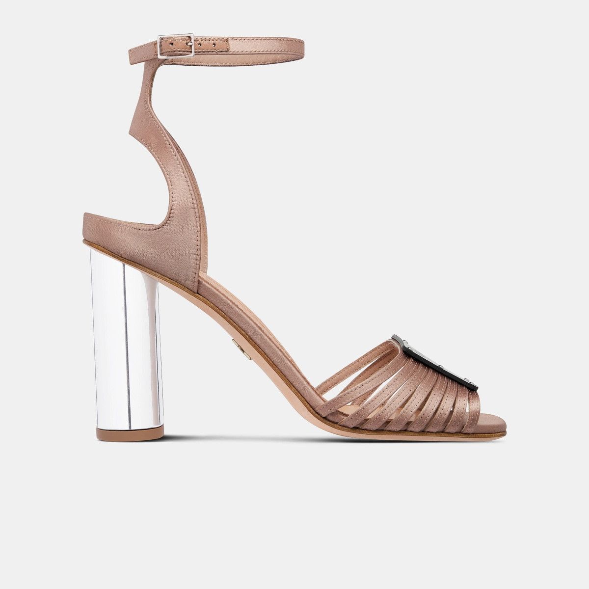 Dior o1bcso1str0225 Heeled Sandal in Nude Size US 7 / IT 37 - 1 Thumbnail
