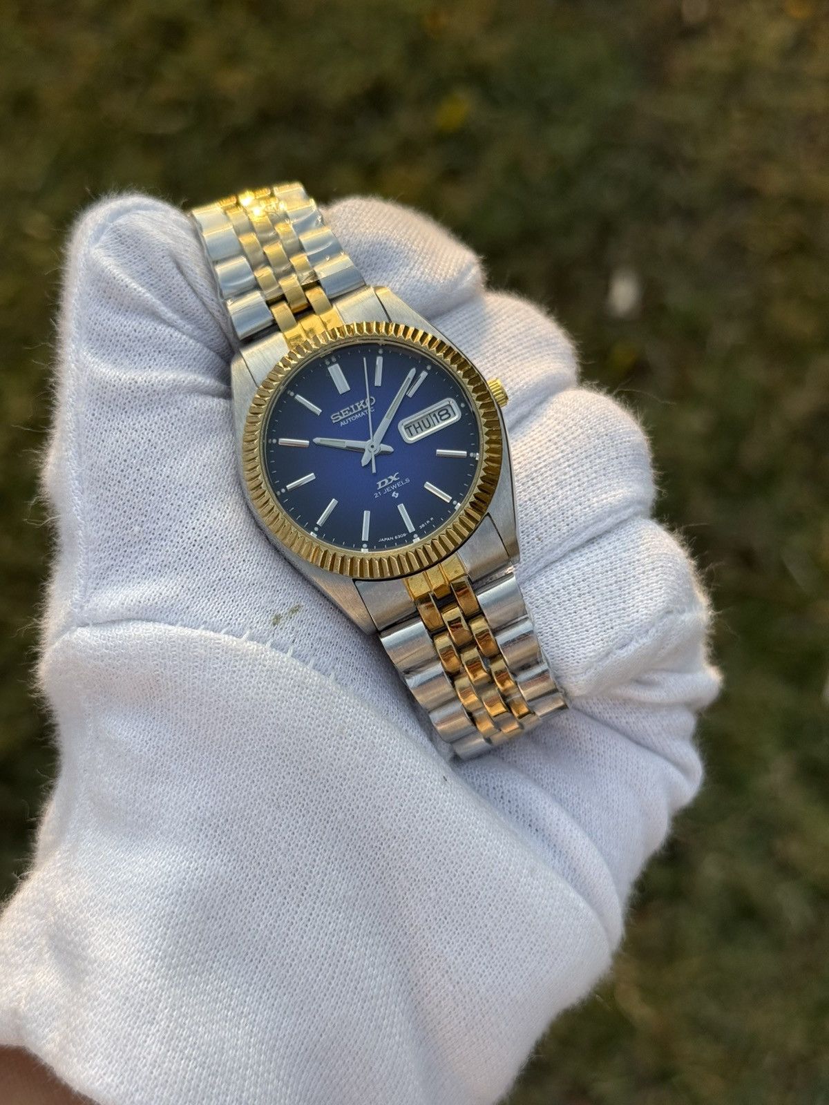Seiko Seiko 5 DX Fluted Bezel Automatic 6309 Japanese mens Watch Size 36 - 18 Thumbnail