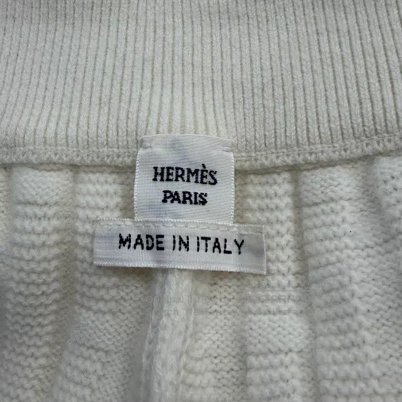 Hermes Hermes Off-White Full H Wool Drawstring Trousers Size 24" / US 00 / IT 34 - 5 Thumbnail