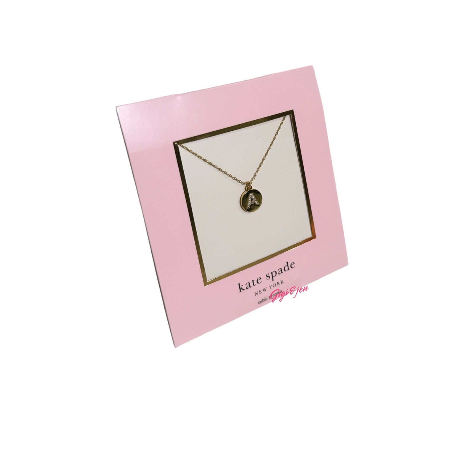 Kate Spade Kate Spade pavé initial mini pendant necklace Letter A Size ONE SIZE - 2 Thumbnail