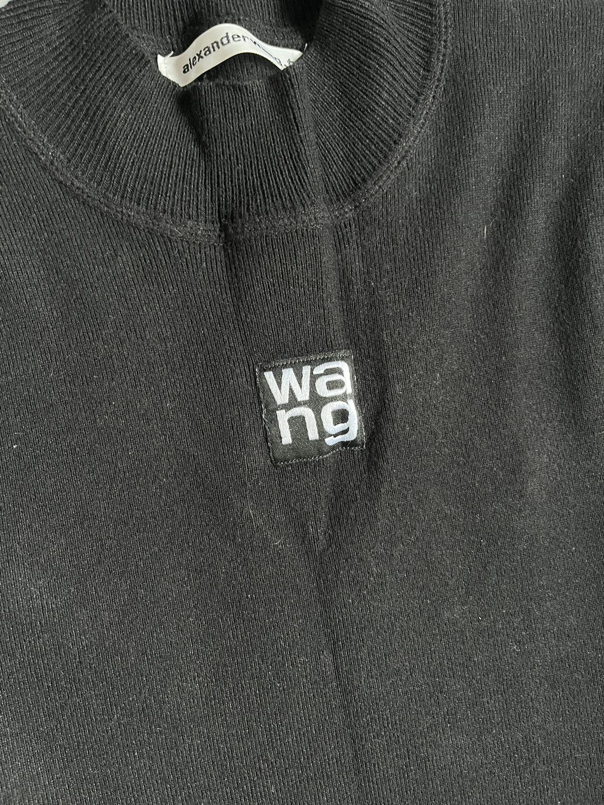 Alexander Wang Alexander Wang Black Wool Mock Neck Short Sleeve Dress Size M / US 6-8 / IT 42-44 - 4 Thumbnail