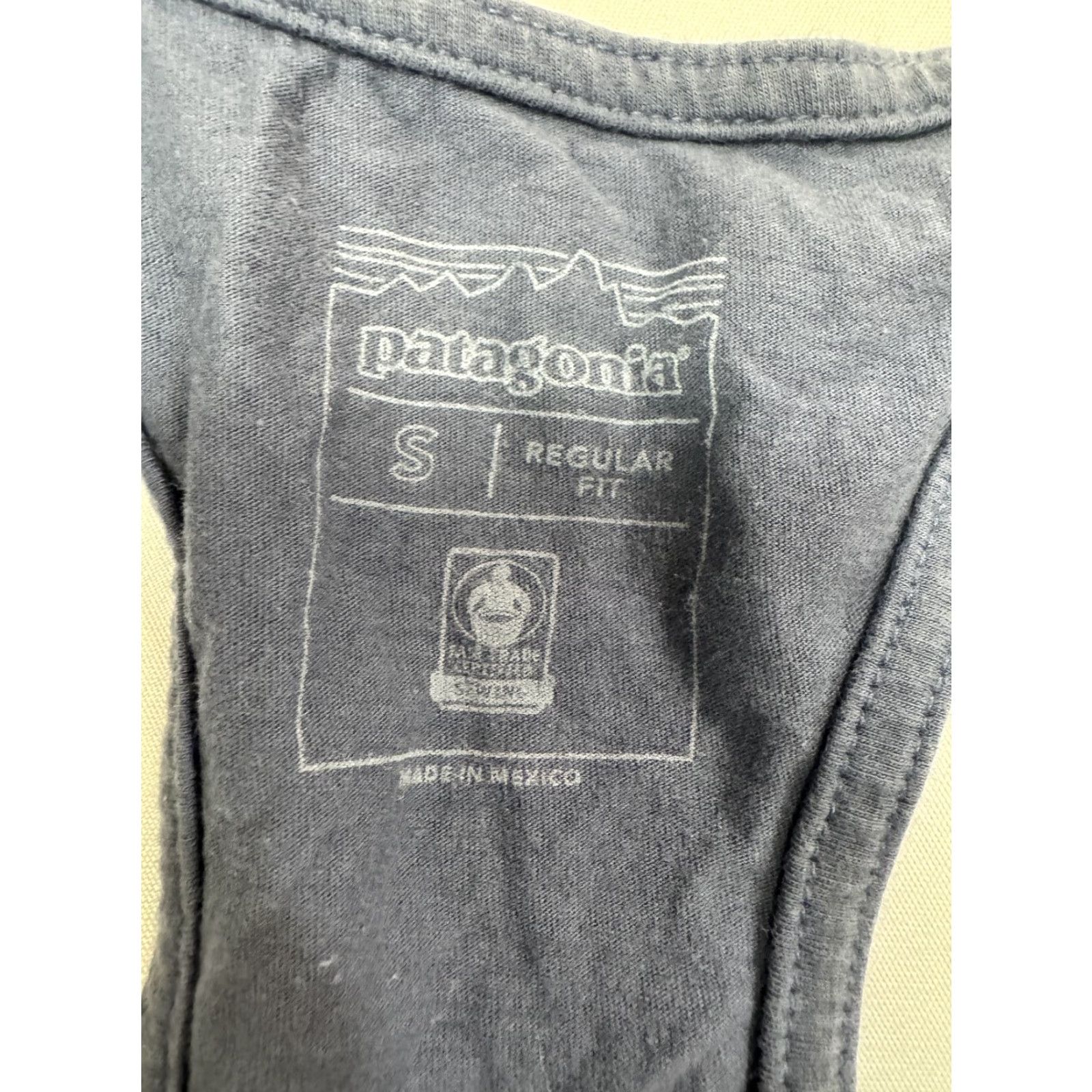 Patagonia Patagonia Women's S Tank Top Racerback Blue Gray Tide Ride Striped Graphic Print Logo 90s Outdoor Activewear Womens Size S / US 4 / IT 40 - 2 Thumbnail