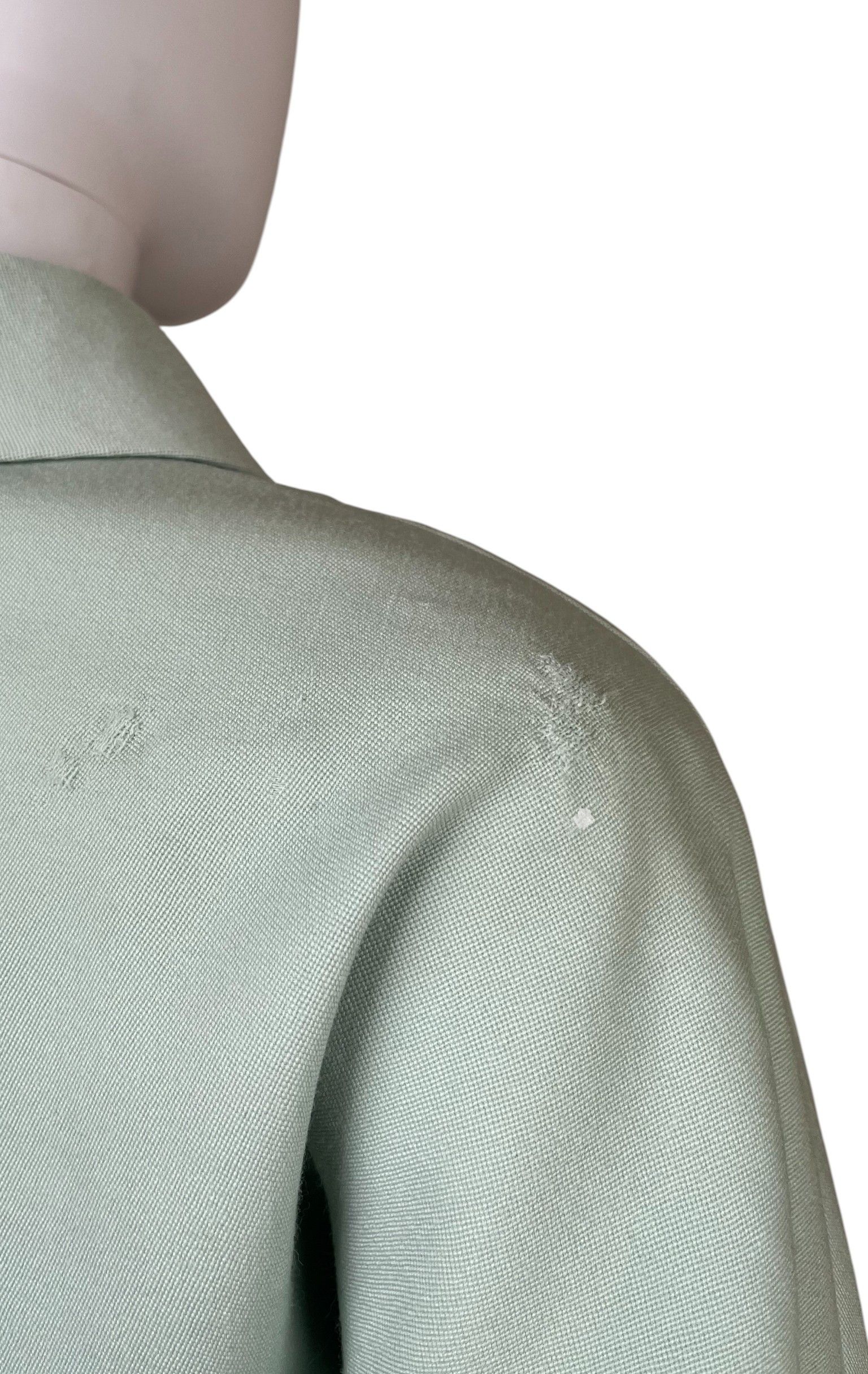Versace by Gianni 1990's Cropped Aqua Green Blazer Size S / US 4 / IT 40 - 9 Thumbnail
