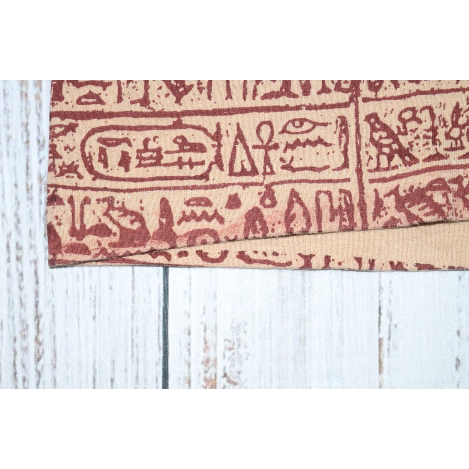 Gloverall VINTAGE 90s WILDWOOD PRODUCTIONS Egyptian Hieroglyphics All Over Print Cotton T-Shirt L Unisex Adults Size US L / EU 52-54 / 3 - 6 Thumbnail