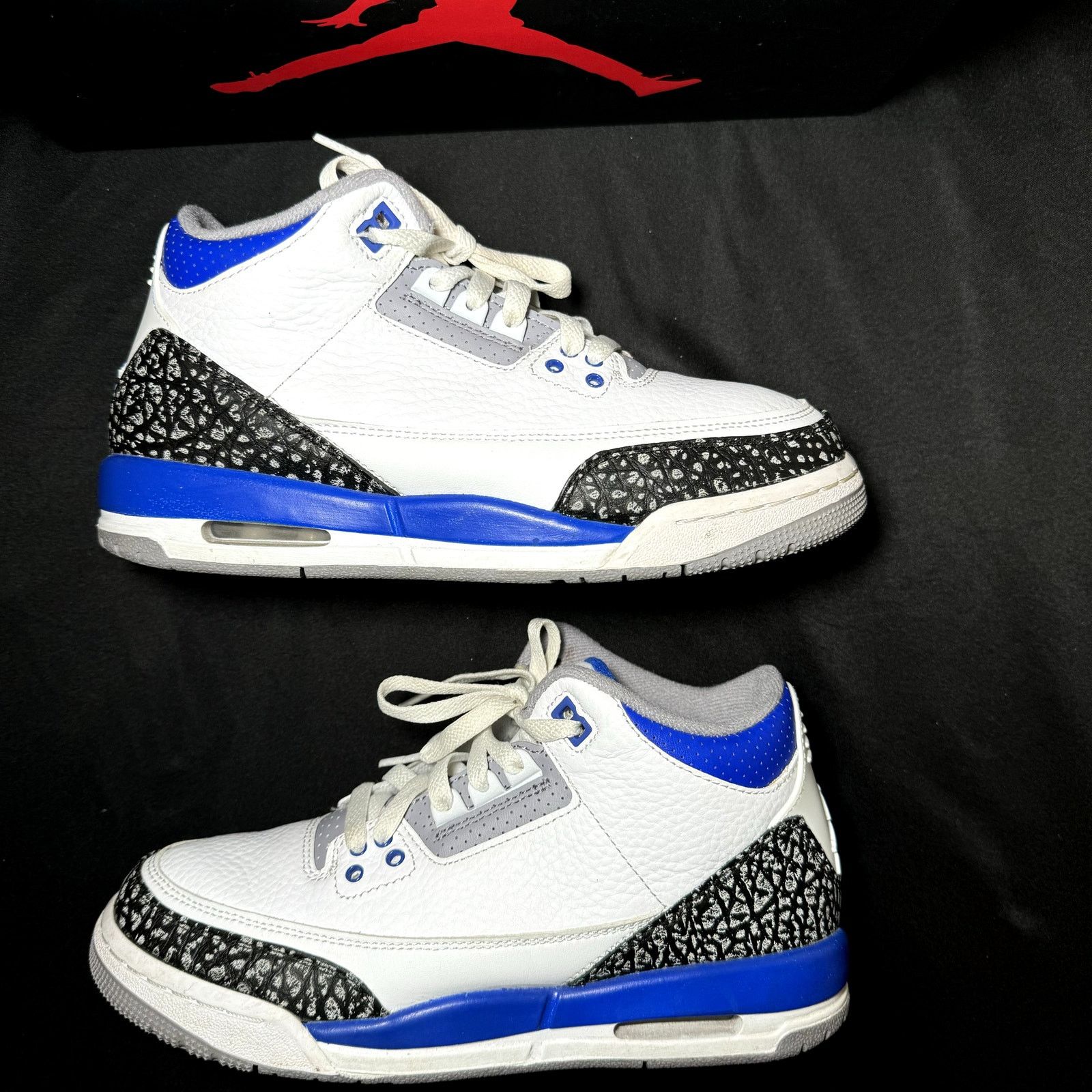Jordan Brand × Nike Size 6.5 - Nike Air Jordan 3 Retro GS Racer Blue Men's Shoes Size US 6.5 / EU 39-40 - 2 Thumbnail