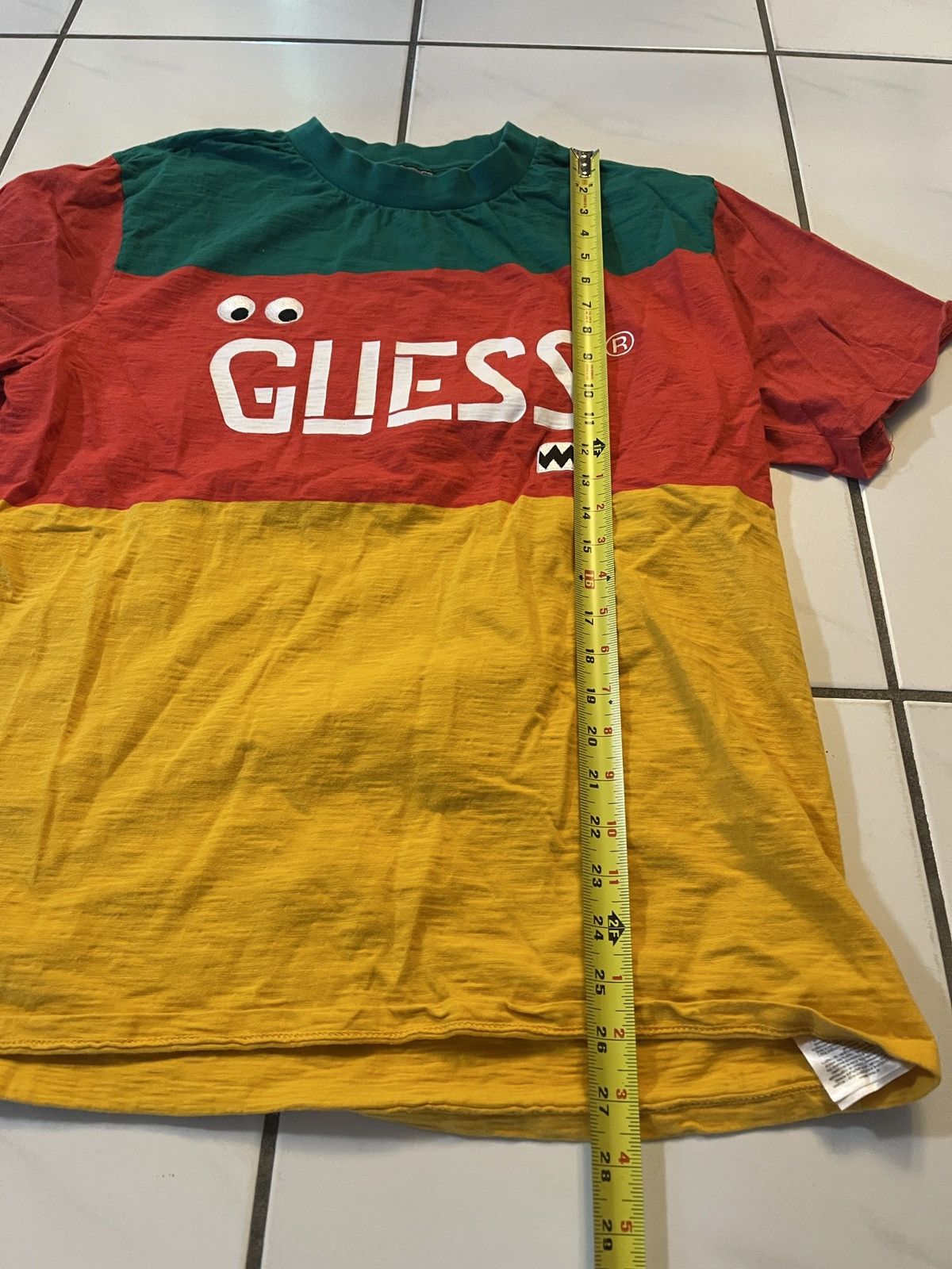 Guess × J Balvin Guess x J Balvin Color Block T Shirt Men Green Red Yellow Size US L / EU 52-54 / 3 - 4 Thumbnail