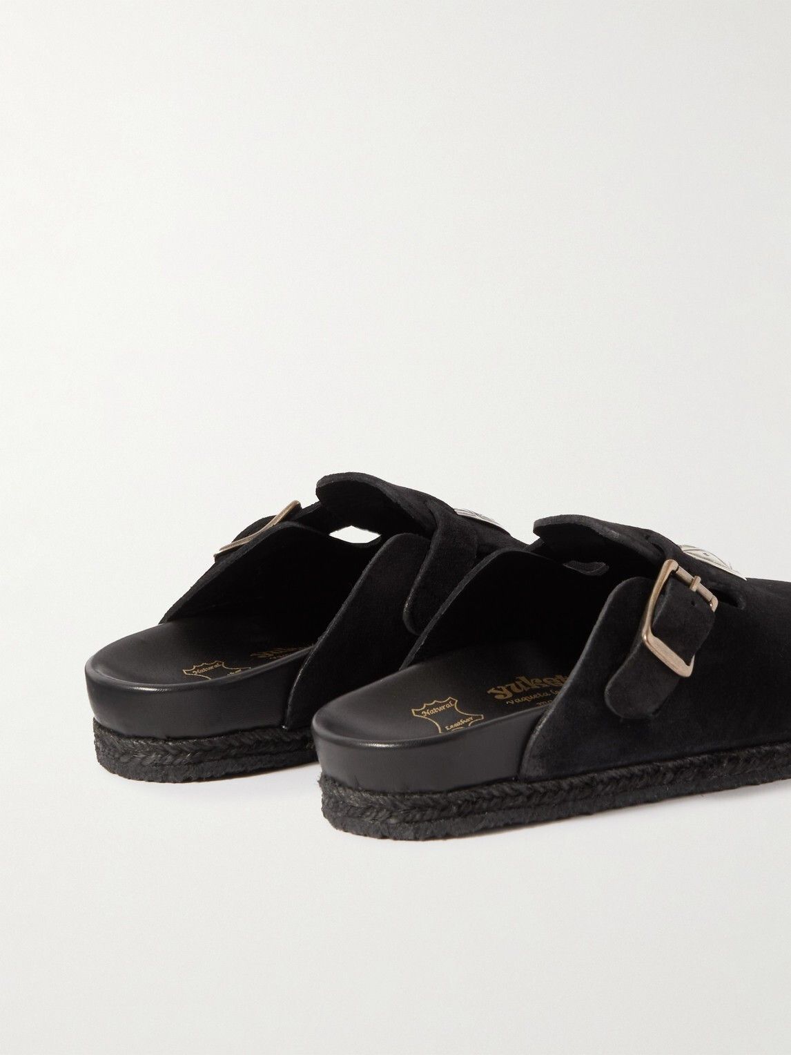 Yuketen Sal 1 Embellished Suede Clogs Size US 12 / EU 45 - 5 Thumbnail