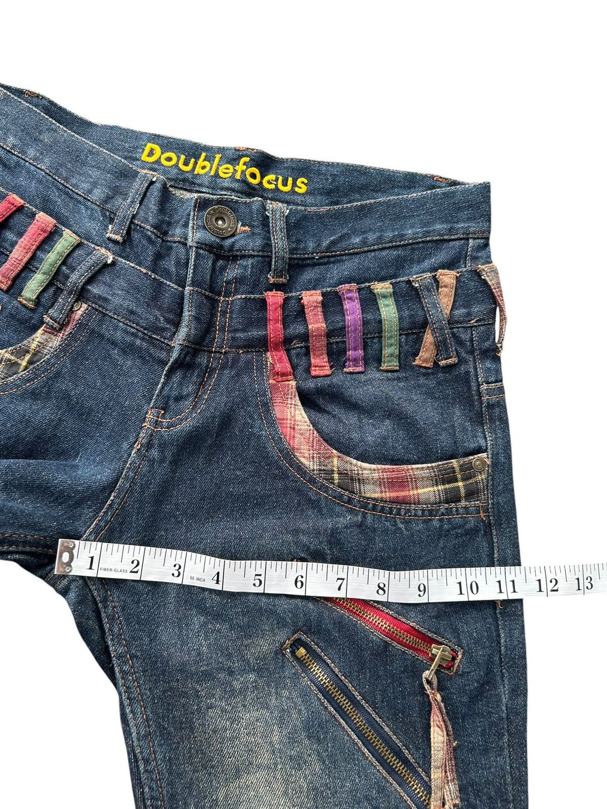 Kapital Flare Double Waist Punk Bondage Japanese Style Denim Jeans Size US 32 / EU 48 - 19 Thumbnail