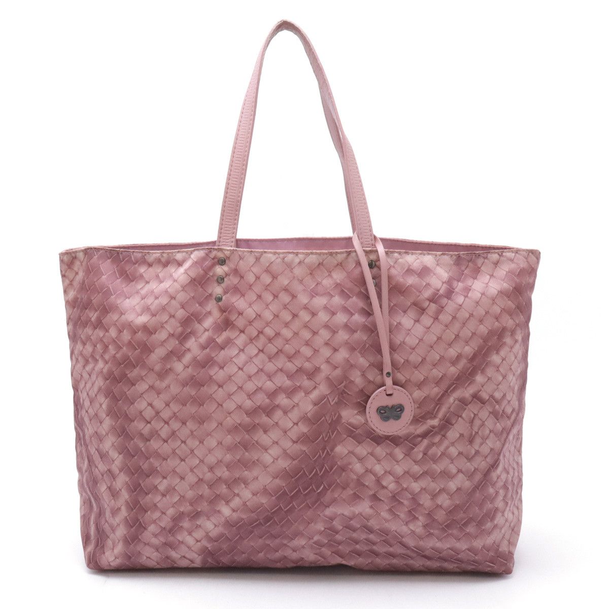 Bottega Veneta Bottega Veneta Bottega Veneta Intreccio Illusion Nylon/Leather Tote Bag 299875 Canvas Tote Bag 299875 in Very Good Condition Size ONE SIZE - 1 Thumbnail
