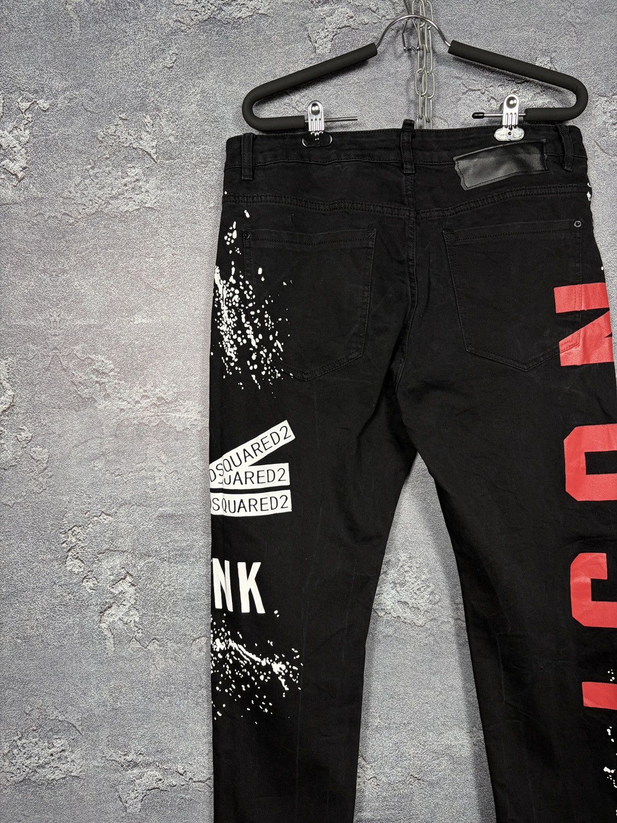 Dsquared2 Dsquared2 Icon Logo Graphic Print Black Denim Jeans Size 35 Size US 34 / EU 50 - 17 Thumbnail
