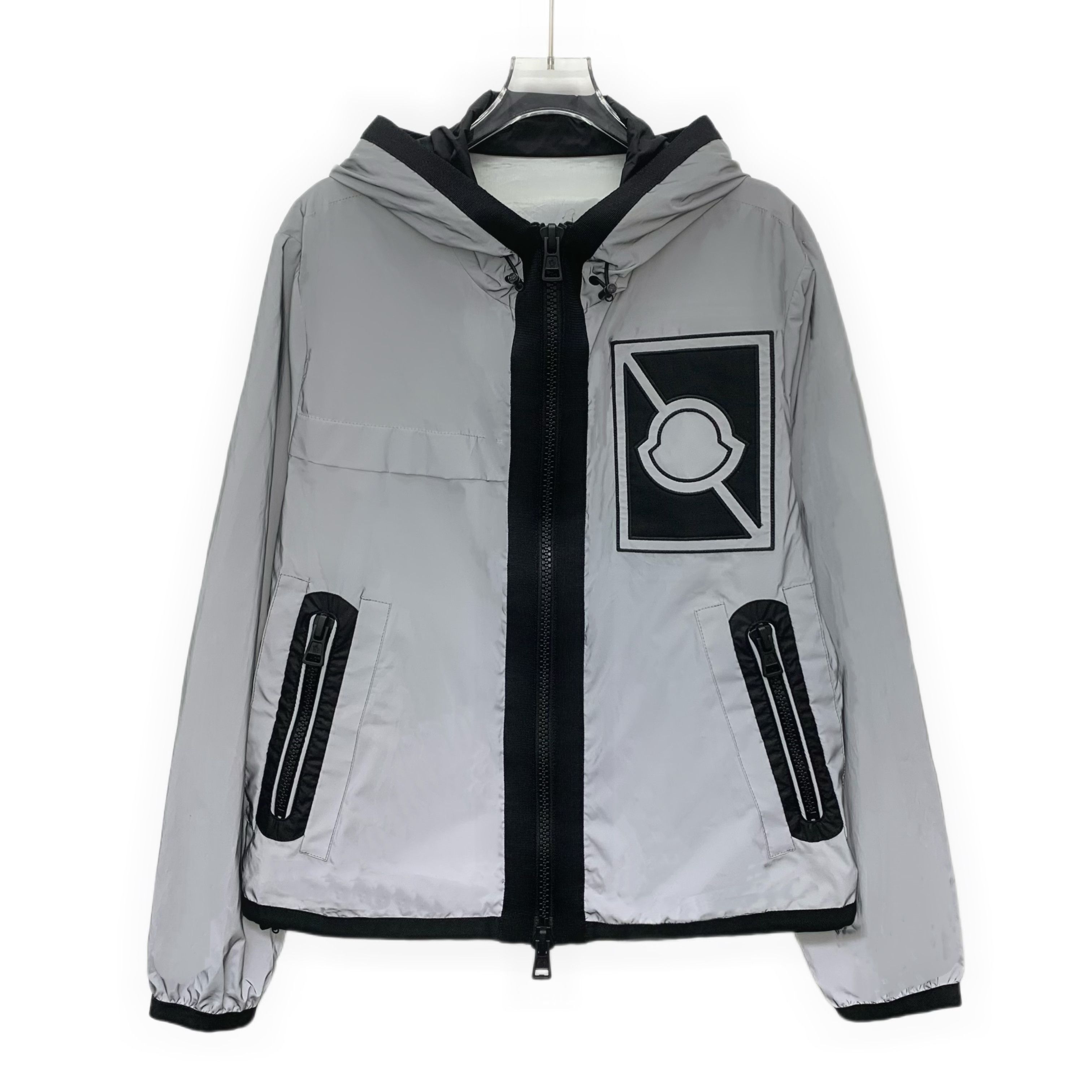 Moncler Moncler Gauss Reflective Hoodie Jacket Grey (2) Size US M / EU 48-50 / 2 - 1 Thumbnail