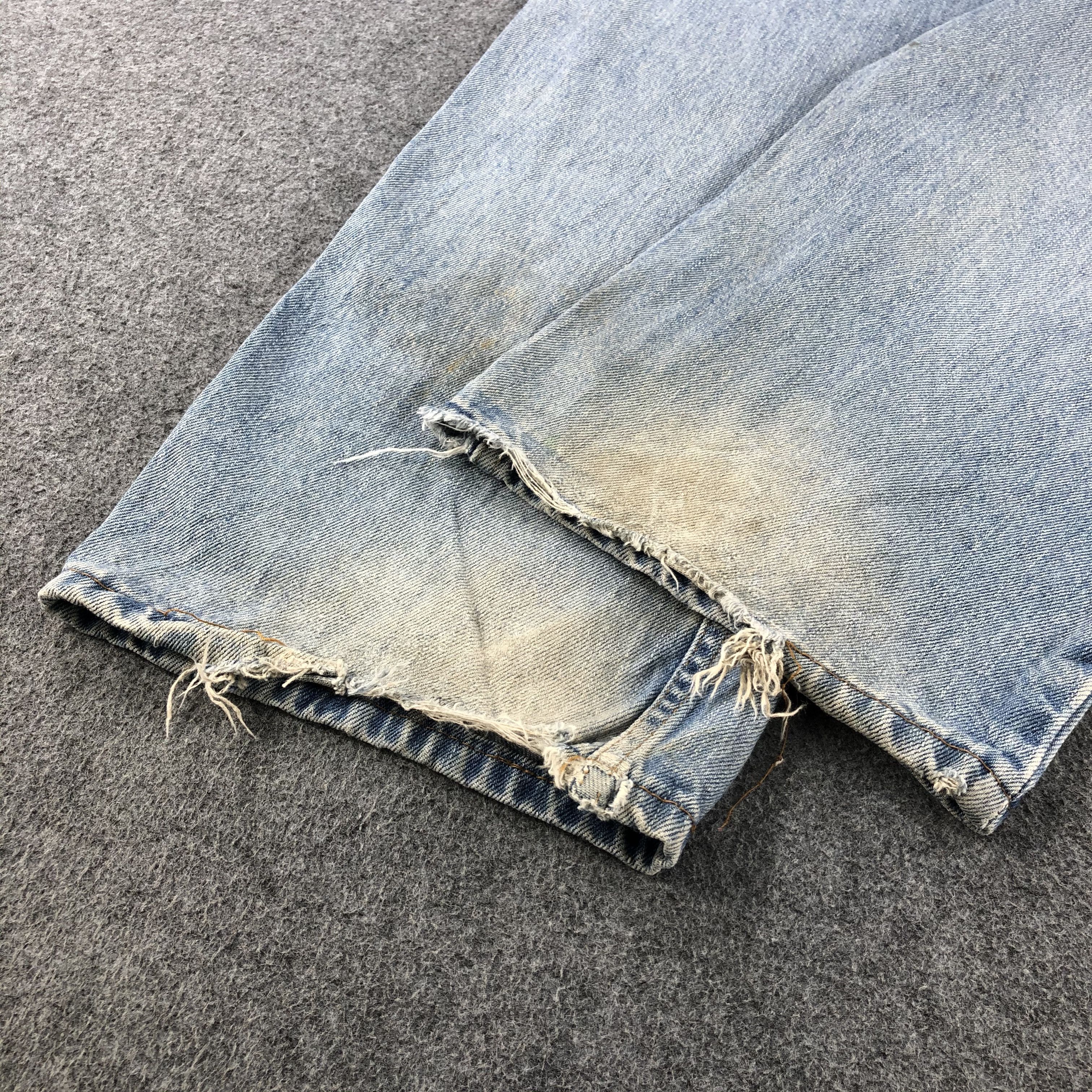 Levi's Vintage Levis 505 Light Wash Jeans-J1280 Size US 37 - 6 Thumbnail