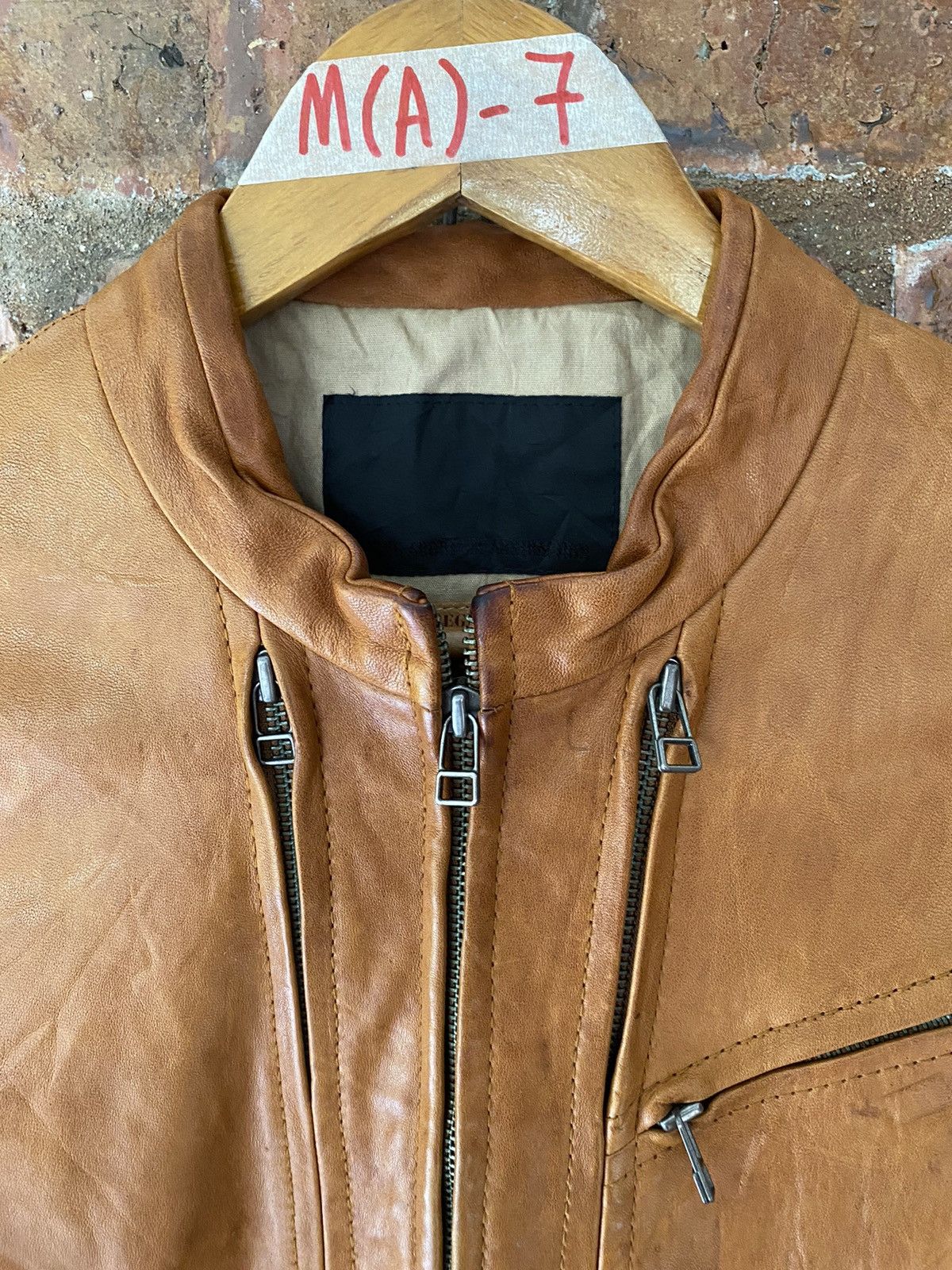 TALKING ABOUT THE ABSTRACTION 🔥🔥🔥TATA Multi Zipper lamb Leather Jacket Size US M / EU 48-50 / 2 - 7 Thumbnail