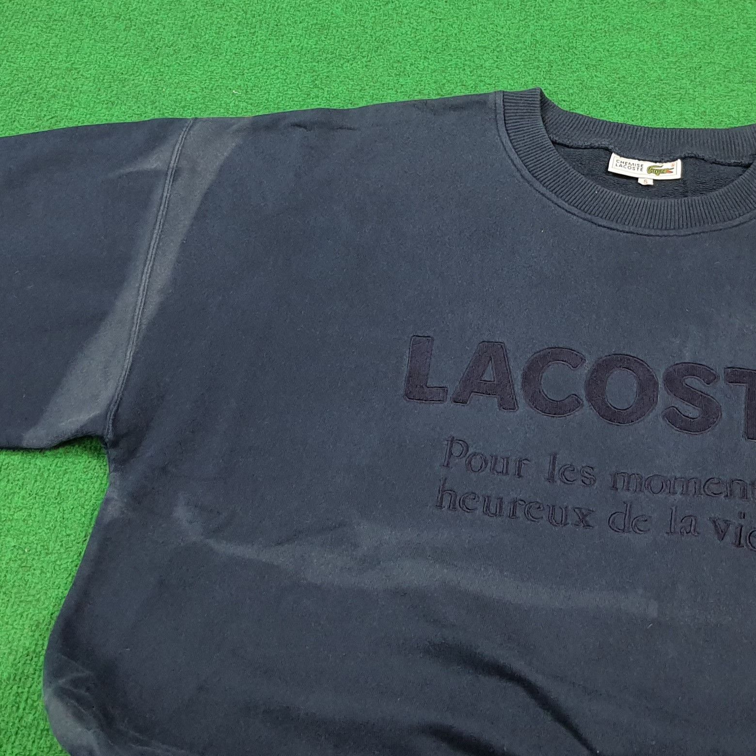 Lacoste Vintage Chemise Lacoste Spell Out Sweatshirt C290N26 Size US M / EU 48-50 / 2 - 10 Thumbnail