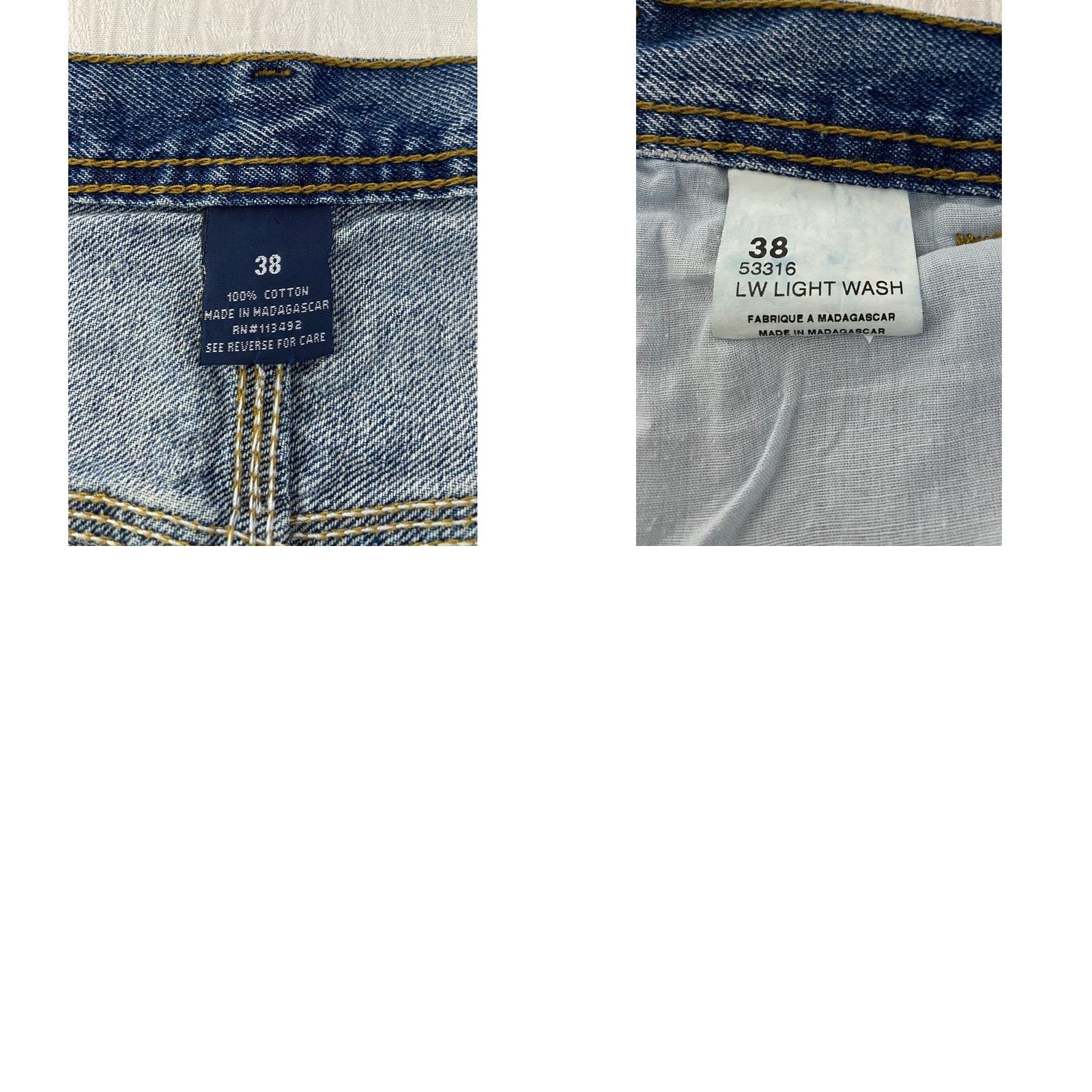 Vintage VINTAGE Rugged Wear Carpenter Shorts Mens 38 Blue Denim 90s Grunge Cargo Workwear Baggy Utility 5-Pocket Relaxed Zip Fly With Button Size US 38 / EU 54 - 8 Thumbnail