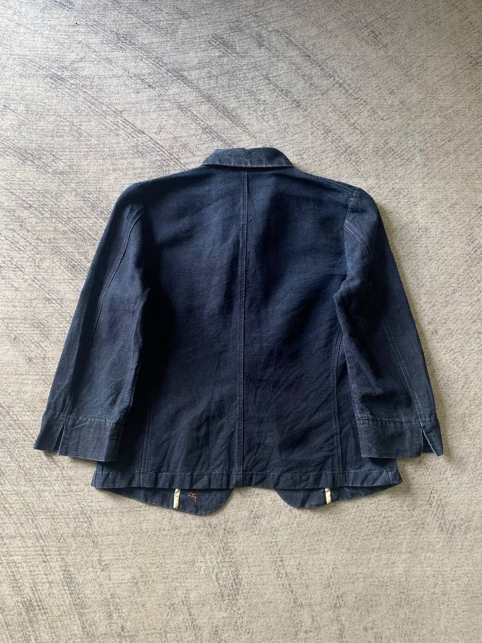 45rpm Vintage R by 45rpm Japan Indigo Dye Cotton Linen Jacket Size XS / US 0-2 / IT 36-38 - 3 Thumbnail