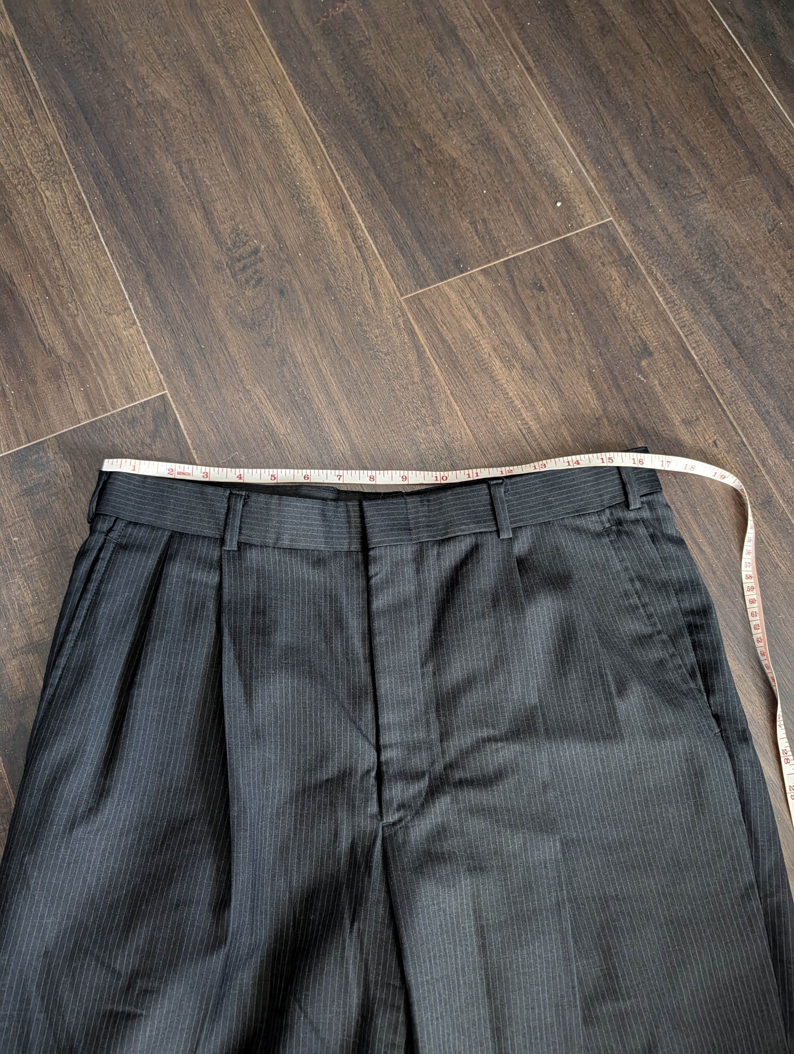 Brooks Brothers Vintage pure Woolmark New Wool pinstriped cuffed trousers Size US 32 / EU 48 - 12 Thumbnail