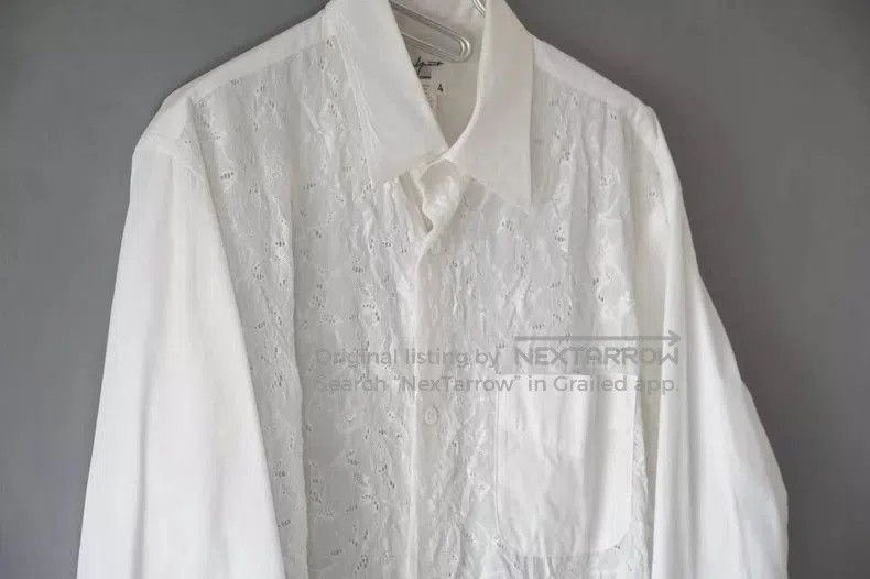 Yohji Yamamoto Yohji Yamamoto Long Sleeve Shirt with Pattern Size US L / EU 52-54 / 3 - 2 Thumbnail