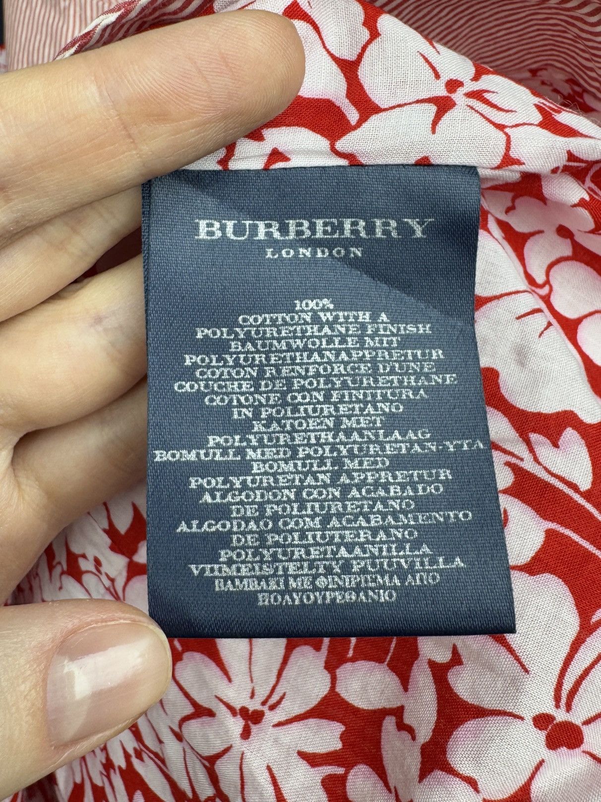 Burberry Burberry London Red Striped cotton made in Italy blazer US10 Size L / US 10 / IT 46 - 11 Thumbnail