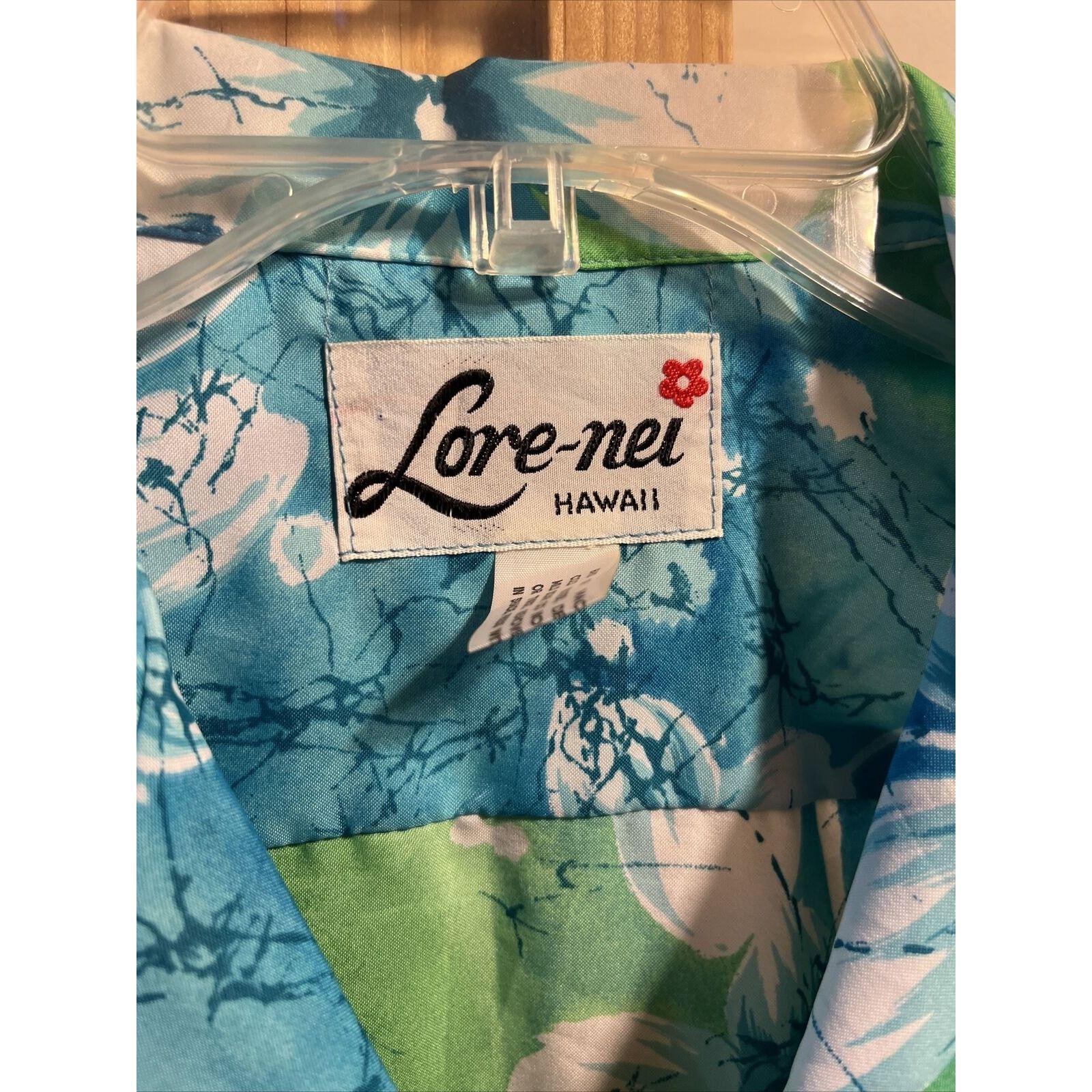 Other Lore Nei Hawaii Shirt Blue Green Men L Hawaiian Short Sleeve Size US L / EU 52-54 / 3 - 3 Thumbnail