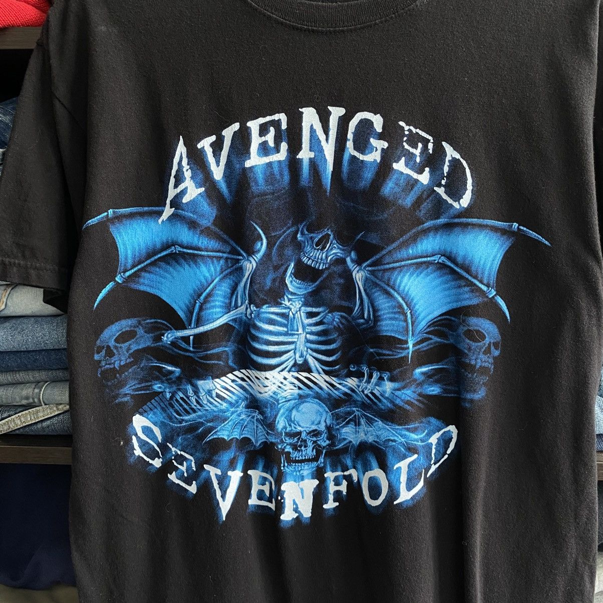 Band Tees Vintage Avenged Sevenfold Big Graphic logo rock band tee Size US M / EU 48-50 / 2 - 2 Thumbnail