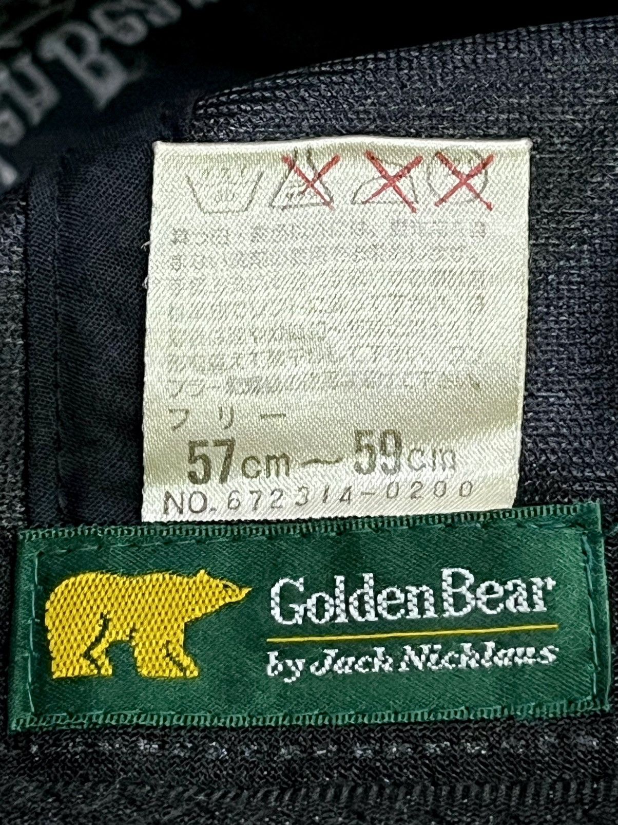 Golden Bear 🔥90’s GOLDEN BEAR 7 Panel Strapback Poly-Velvet Podium Hat Size ONE SIZE - 9 Thumbnail