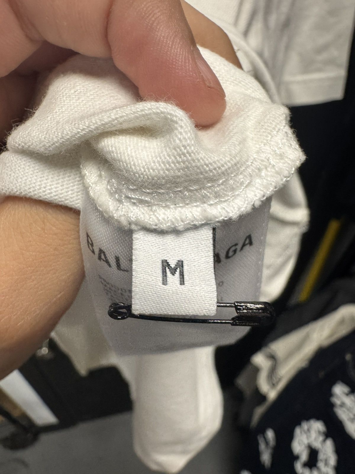 Balenciaga Balenciaga Paris Laurel Embroidered Logo Tee White Size US M / EU 48-50 / 2 - 5 Thumbnail