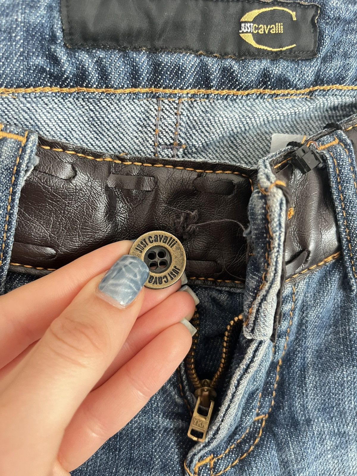 Just Cavalli Vintage Just Cavalli ITTIERRE Low Rise JeansY2K Size 27" / US 4 / IT 40 - 7 Thumbnail