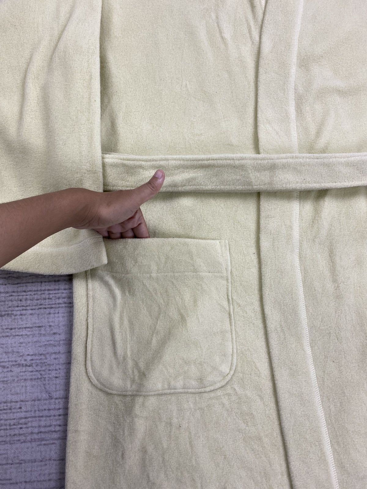 Designer × Issey Miyake × Vintage Issey Miyake IM Product Spaces Occasions Textured Bathrobe Size US L / EU 52-54 / 3 - 7 Thumbnail